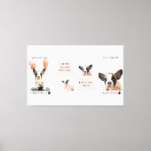 Collage Dog Foto's | De hond is mijn Valentijnse | Canvas Afdruk (Voorkant)