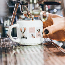 Collage Dog Foto's | De hond is mijn Valentijnse | Espresso Kop