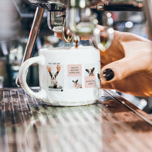 Collage Dog Foto's | De hond is mijn Valentijnse | Espresso Kop