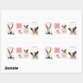 Collage Dog Foto's | De hond is mijn Valentijnse | Rechthoekige Sticker (Vel)