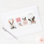 Collage Dog Foto's | De hond is mijn Valentijnse | Rechthoekige Sticker (Envelop)