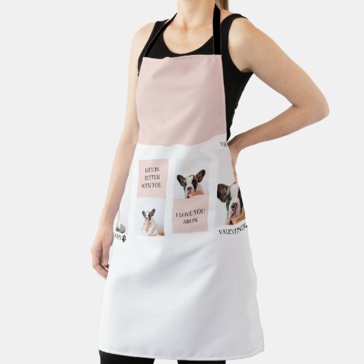 Collage Dog Foto's | De hond is mijn Valentijnse | Schort (Insitu)
