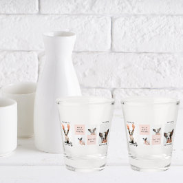 Collage Dog Foto's | De hond is mijn Valentijnse | Shot Glas