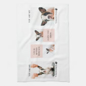 Collage Dog Foto's | De hond is mijn Valentijnse | Theedoek (Verticaal)