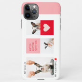 Collage Dog Foto's | Mijn hond is mijn Valentijn iPhone Hoesje (Achterkant)