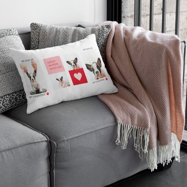 Collage Dog Foto's | Mijn hond is mijn Valentijn Kussen (Creator heeft geüpload)