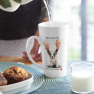 Collage Dog Foto's   Mijn hond is mijn Valentijn Latte Mok