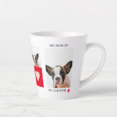 Collage Dog Foto's | Mijn hond is mijn Valentijn Latte Mok (Rechts)