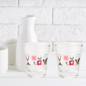 Collage Dog Foto's | Mijn hond is mijn Valentijn Shot Glas