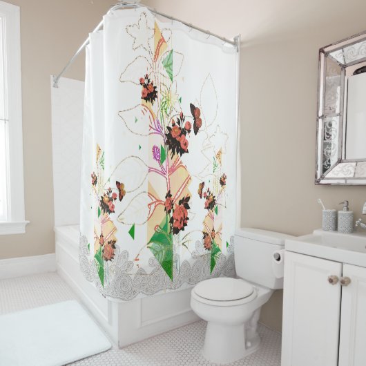 Collage  douchegordijn (In situ)