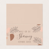 Collage Earth Tone Make-up Artist Salon Reward Visitekaartje (Buitenkant ongevouwen)