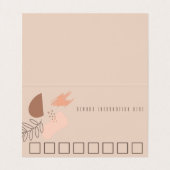 Collage Earth Tone Make-up Artist Salon Reward Visitekaartje (Binnenkant ongevouwen)