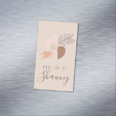 Collage Earth Tone Makeup Artist Salon Beauty Magnetisch Visitekaartje (Voorbeeld)