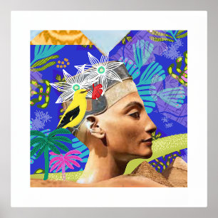 collage egypte modern artistiek kleurrijk Poster