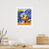 collage egypte modern artistiek kleurrijk Poster (Keuken)