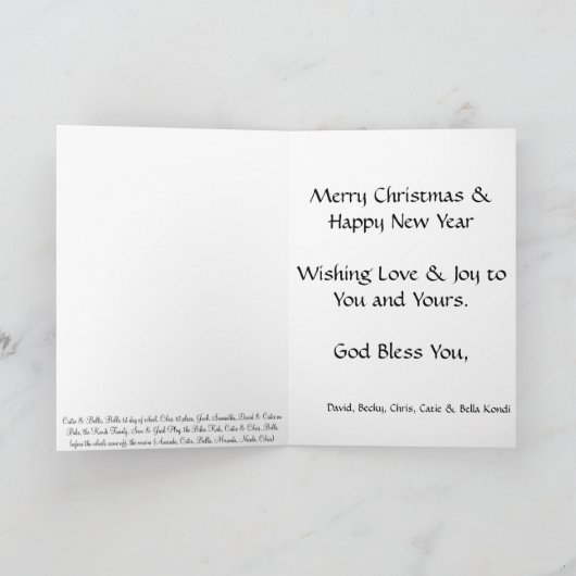 Collage Feestdagen Kaart (Binnen)