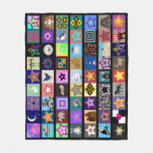 Collage Fleece Blanket Deken (Voorkant)