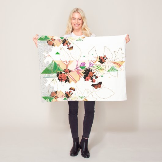 Collage  fleece deken (In situ)