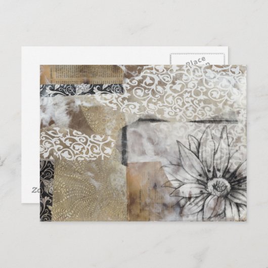 Collage Fleur II Briefkaart (Voorkant / Achterkant)