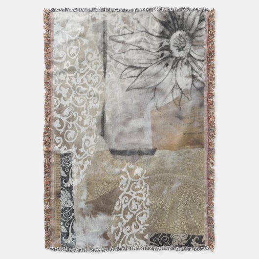 Collage Fleur II Deken (Voorkant Verticaal)