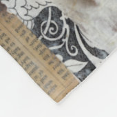 Collage Fleur II Fleece Deken (Hoek)