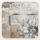 Collage Fleur II Kartonnen Onderzetters (Voorkant)