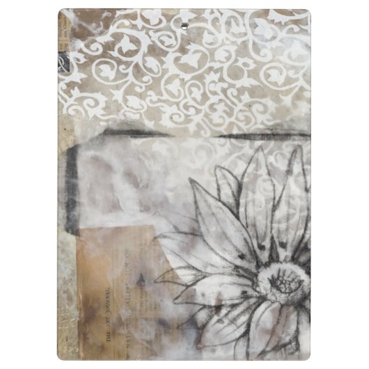 Collage Fleur II Klembord (Achterkant)