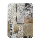 Collage Fleur II Magneet (Verticaal)