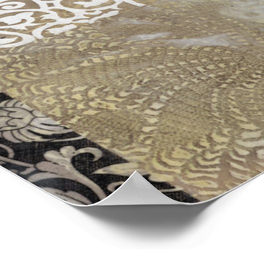 Collage Fleur II Poster (Hoek)