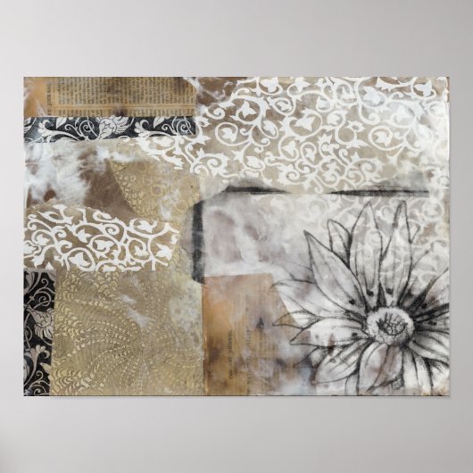 Collage Fleur II Poster (Voorkant)