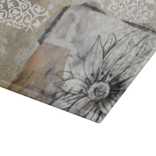 Collage Fleur II Snijplank (Hoek)