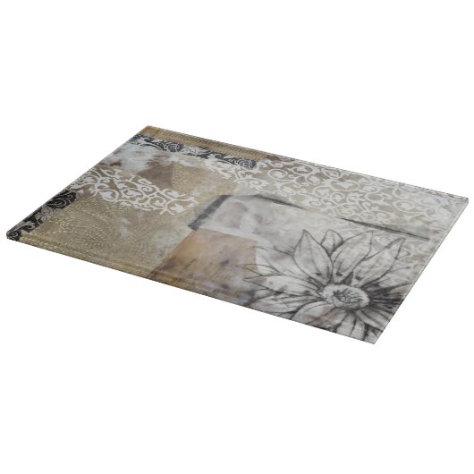 Collage Fleur II Snijplank (Hoek)