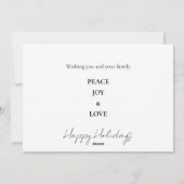 Collage Foto B/W Flat Holiday Kaart (Achterkant)