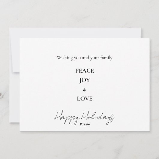 Collage Foto B/W Flat Holiday Kaart (Achterkant)