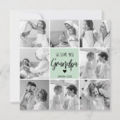 Collage Foto Best Grandpa Ever Pastel Mint Gift (Voorkant)
