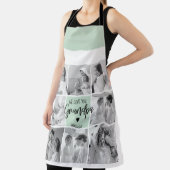 Collage Foto Best Grandpa Ever Pastel Mint Gift Schort (Insitu)