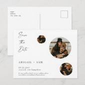 Collage Foto Bruiloft Save the Date Briefkaart (Voorkant / Achterkant)