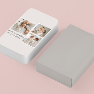 Collage Foto & Citaat Beste Oma Cadeau Pokerkaarten