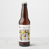 Collage Foto | Colorful Blessay Gift Bier Etiket (Voorkant)