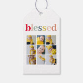 Collage Foto | Colorful Blessay Gift Cadeaulabel (Voorkant)