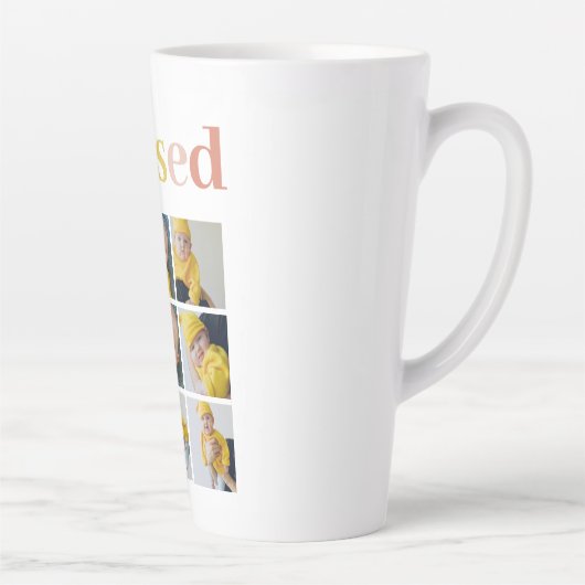 Collage Foto | Colorful Blessay Gift Latte Mok (Rechts)