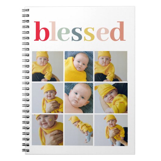 Collage Foto | Colorful Blessay Gift Notitieboek (Voorkant)