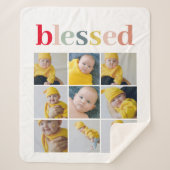 Collage Foto | Colorful Blessay Gift Sherpa Deken (Voorkant)