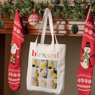 Collage Foto   Colorful Blessay Gift Tote Bag