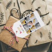 Collage Foto | Colorful Happy Holiday Cadeaulabel
