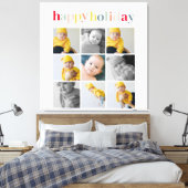 Collage Foto | Colorful Happy Holiday Canvas Afdruk (Insitu (Slaapkamer))