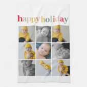 Collage Foto | Colorful Happy Holiday Theedoek (Verticaal)