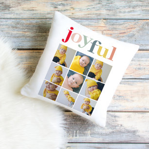 Collage Foto Colorful Joyful Holiday Gift Buitenkussen