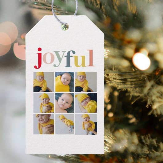 Collage Foto | Colorful Joyful Holiday Gift Cadeaulabel