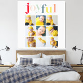 Collage Foto | Colorful Joyful Holiday Gift Canvas Afdruk (Insitu (Slaapkamer))
